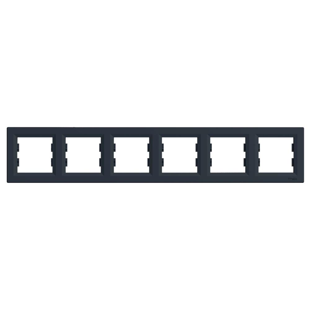 Рамка 6 постов антрацит горизонтальная Schneider Electric EPH5800671 Asfora Рамка 6 постов антрацит горизонтальная Schneider Electric EPH5800671 Asfora