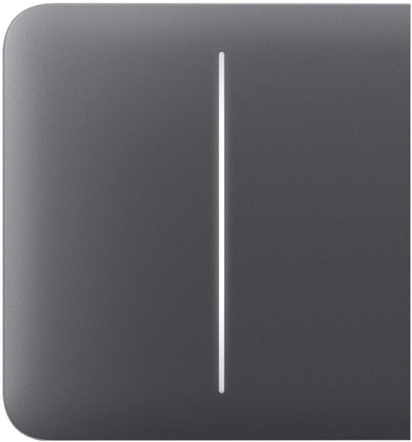Кнопка Ajax SideButton (2-gang) graphite Кнопка Ajax SideButton (2-gang) graphite