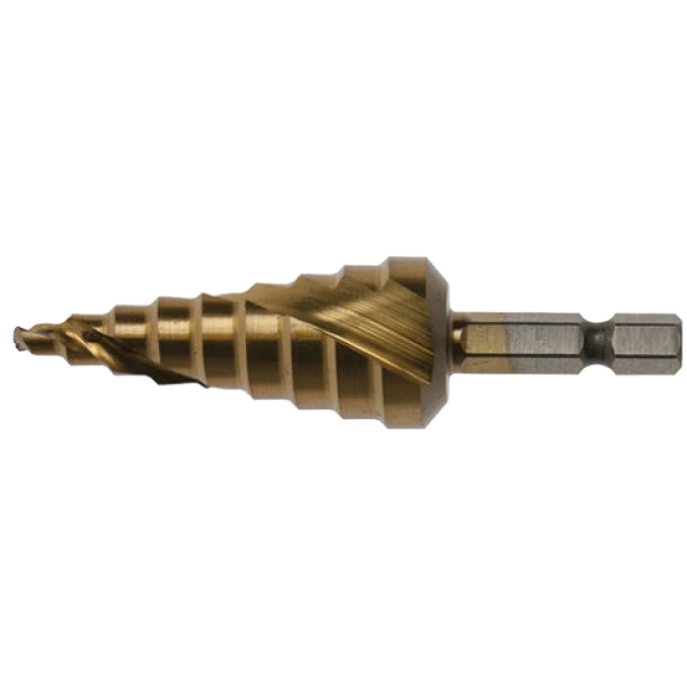Ступінчасте свердло HSS TiN 1/4 4-20 мм Makita (D-40185) Ступінчасте свердло HSS TiN 1/4 4-20 мм Makita (D-40185)