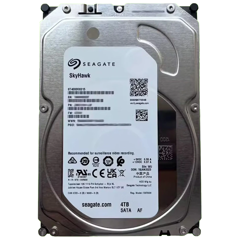 Жорсткий диск внутрішній SEAGATE SkyHawk ST4000VX015 4Тб Жорсткий диск внутрішній SEAGATE SkyHawk ST4000VX015 4Тб