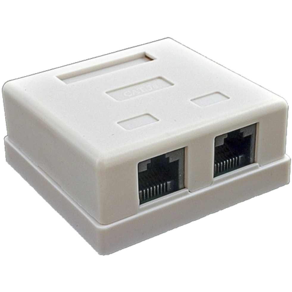 Розетка Kingda 2хRJ45 UTP Розетка Kingda 2хRJ45 UTP