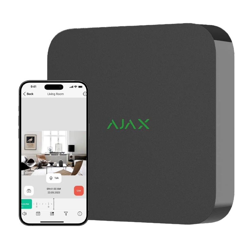 Відеореєстратор Ajax NVR (8ch) (8EU) black Відеореєстратор Ajax NVR (8ch) (8EU) black