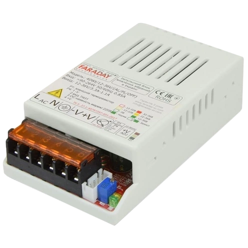 Блок живлення Faraday Electronics 40Wt/12-36V/PL 11.8-37.5В 3.4-1.4А Блок живлення Faraday Electronics 40Wt/12-36V/PL 11.8-37.5В 3.4-1.4А