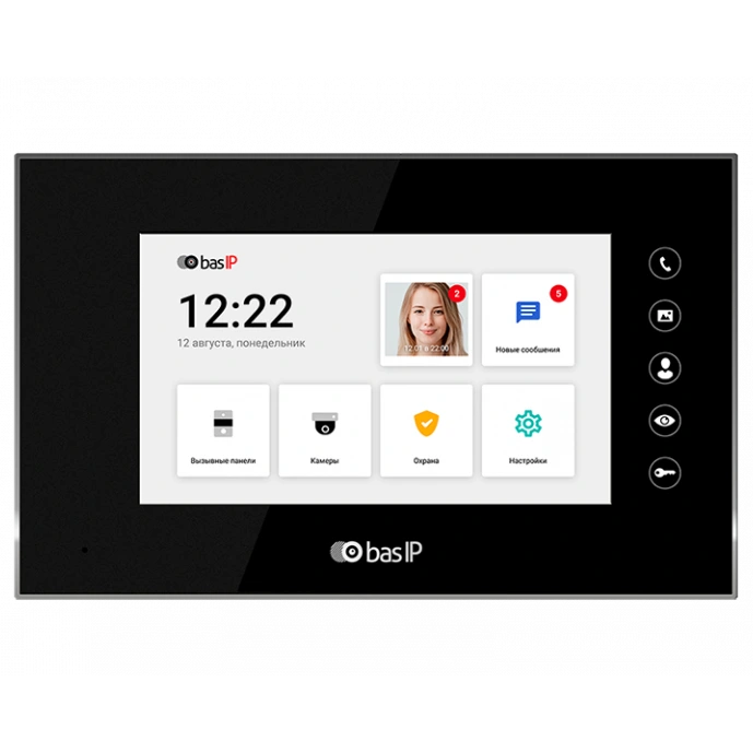 Відеодомофон BAS-IP AQ-07LL (black) (BAS-IP) Відеодомофон BAS-IP AQ-07LL (black) (BAS-IP)