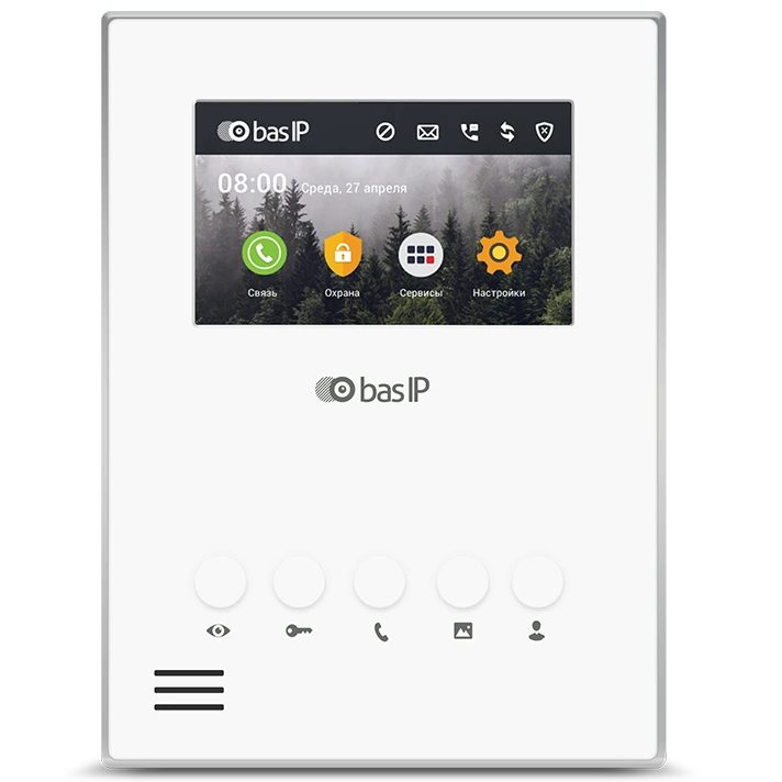Відеодомофон BAS-IP АU-04LA White Відеодомофон BAS-IP АU-04LA White