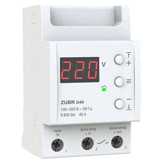 Реле напруги ZUBR D40 Реле напруги ZUBR D40