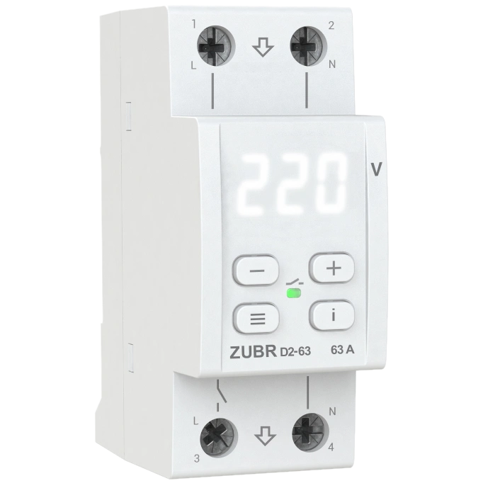 Реле напруги ZUBR D2-63 Реле напруги ZUBR D2-63
