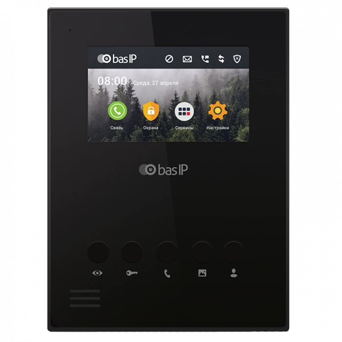 Відеодомофон Bas-IP AU-04LA black Відеодомофон Bas-IP AU-04LA black