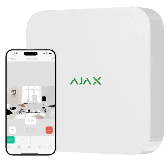 Відеореєстратор Ajax NVR (8ch) (8EU) white Відеореєстратор Ajax NVR (8ch) (8EU) white