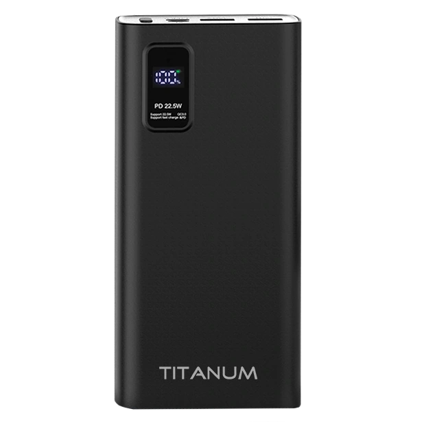Повербанк TITANUM 727S 20000mAh 22.5W Black Повербанк TITANUM 727S 20000mAh 22.5W Black
