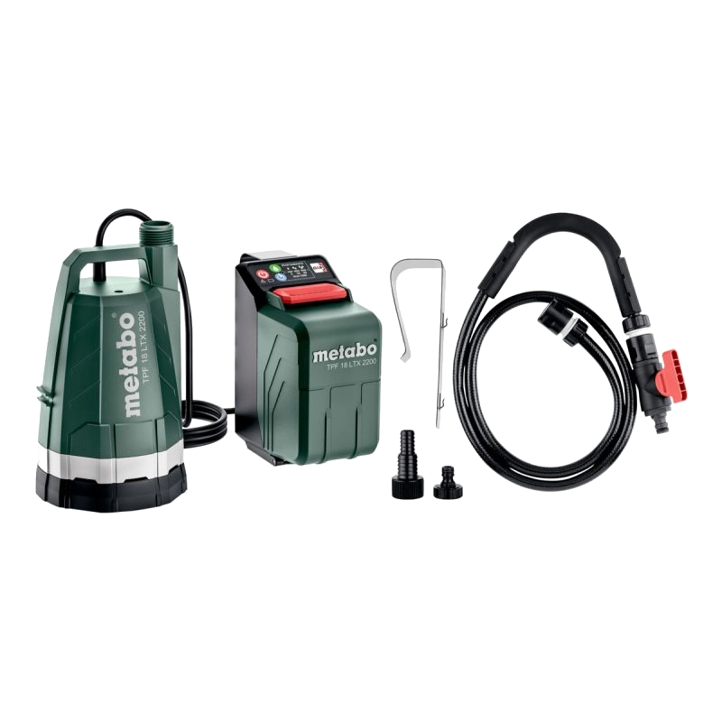 Акумуляторний занурювальний насос Metabo TPF 18 LTX 2200 (601729850) Акумуляторний занурювальний насос Metabo TPF 18 LTX 2200 (601729850)
