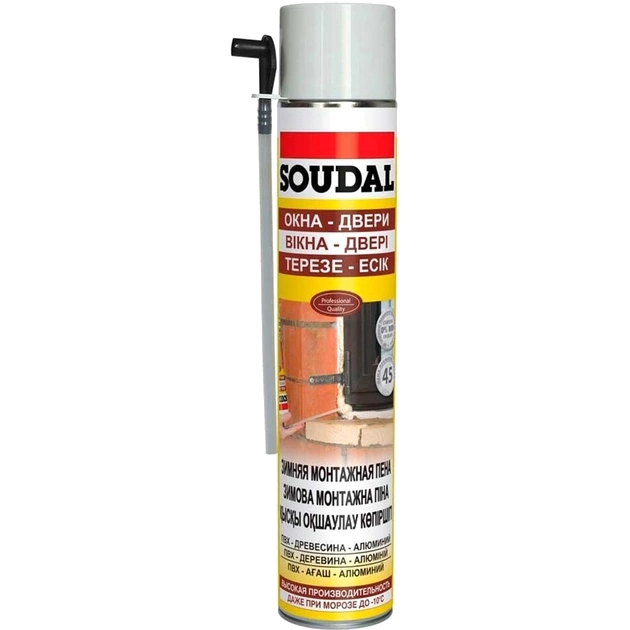 Пена монтажная зимняя 750мл SOUDAL Пена монтажная зимняя 750мл SOUDAL