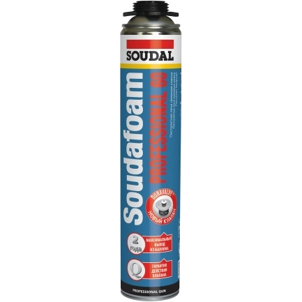 Пена монтажная 750мл SOUDAL Soudafoam Gun P60 Пена монтажная 750мл SOUDAL Soudafoam Gun P60