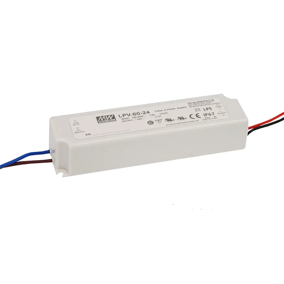 Блок живлення Mean Well LPV-60-24 Rohs AC/DC 24В 2.5А Блок живлення Mean Well LPV-60-24 Rohs AC/DC 24В 2.5А